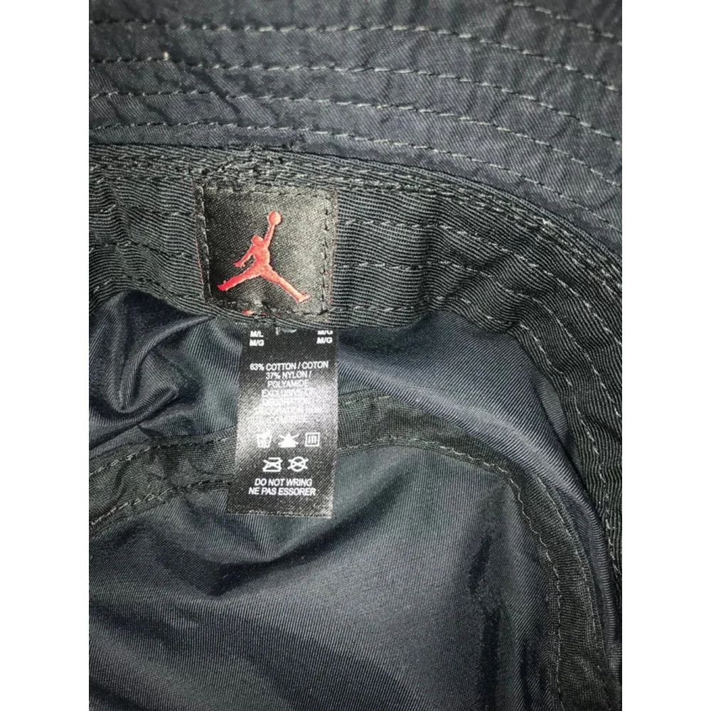 Jordan Black Bucket Hat‎ Size M/L